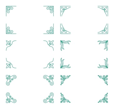 vintage ornament for border frame vector