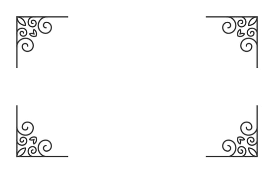 vintage ornament for border frame vector