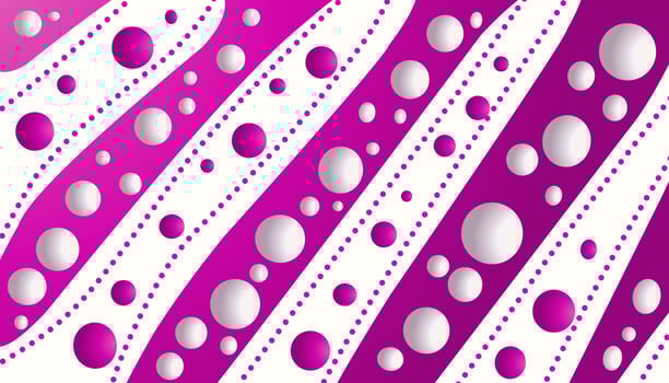 The purple and white background design with gradient color balls is suitable for banners, posters, and so on vector