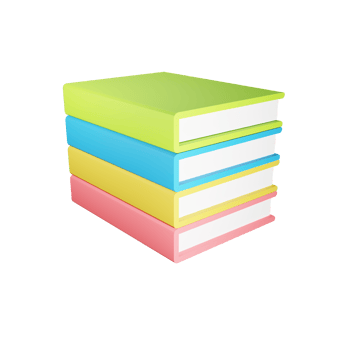 3d books. 3d rendering illustration. png