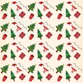Christmas seamless pattern vector