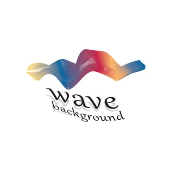 Wave line vector color background