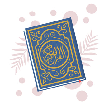 Illustration of the Holy Quran vector