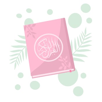 Illustration of the Holy Quran vector