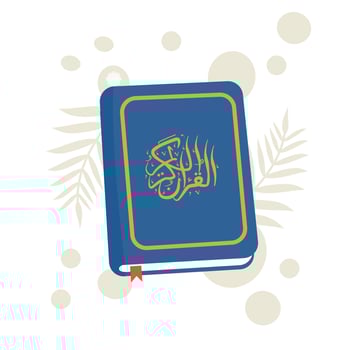 Illustration of the Holy Quran vector