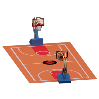 3d rendered basketball set perfect for design project png