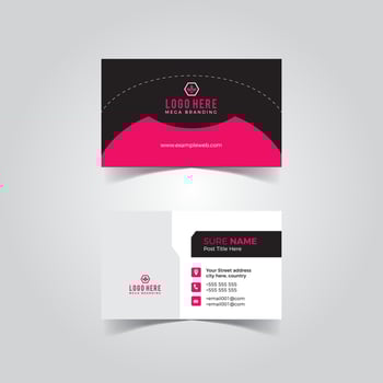 Business card template vol 16 vector