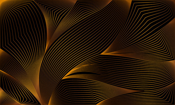 golden abstract linear background vector