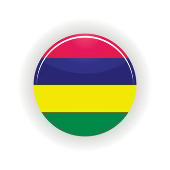 Mauritius icon circle vector