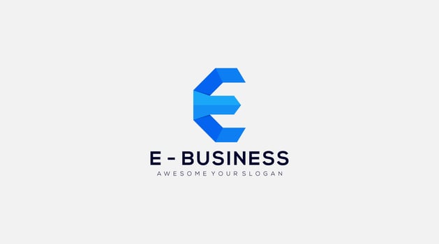 Letter E business logo icon design template elements vector