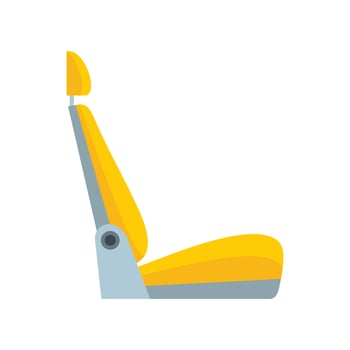 Car seat icon, flat style vector