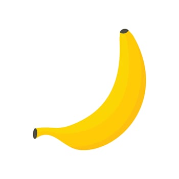 Fresh banana icon, flat style vector
