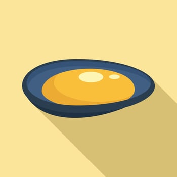 Mussels icon, flat style vector
