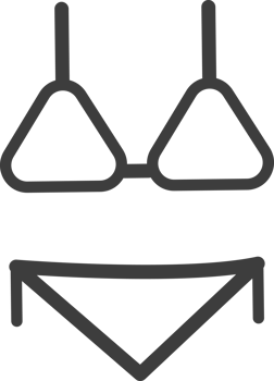 Bikini thin line icon, Travel icon set. png