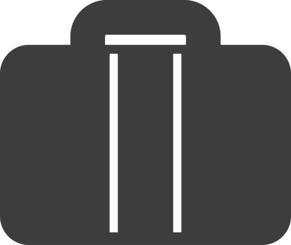 Hand luggage black shadow icon, Travel icon set. png