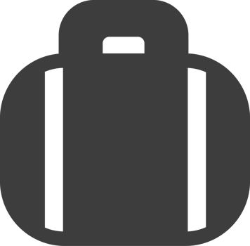 Travel luggage black shadow icon, Travel icon set. png