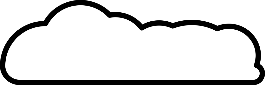 Cloud element in PNG type. Flat illustration style. Minimal object.