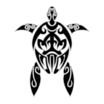 Turtle Tattoo Illustration vector