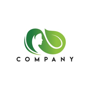 Woman Care Logo, woman hair salon vector, Wellness and woman health vector