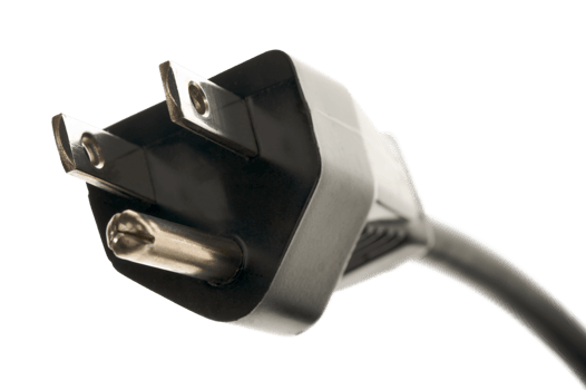 Transparent PNG of Electric Power Cable Plug.