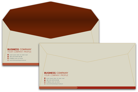 Professional business stationery items set earth tone vintage color styles png illustration