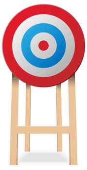 Archery target, Target with arrow png