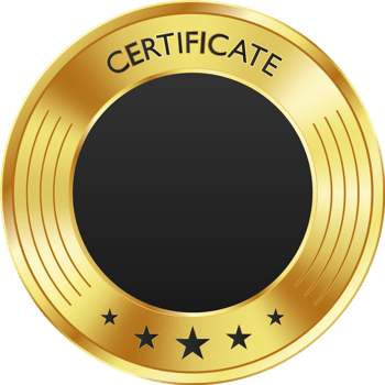 Certificate luxury golden medal png