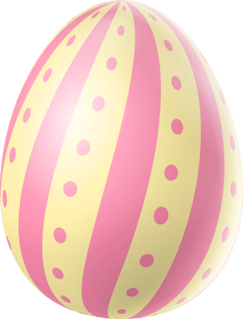 Happy Easter Day colorful egg isolated png