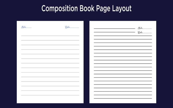 Book cover layout vector