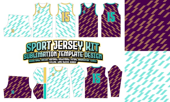 lines Jersey Apparel Sport Wear Sublimation pattern Design 243 for Soccer Football E-sport Basketball volleyball Badminton Futsal t-shirt vector