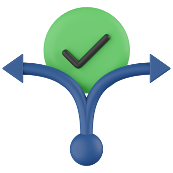 Decision Making 3D Render Icon png