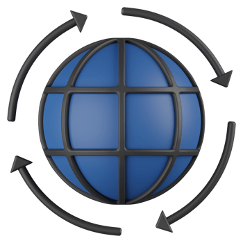 Globalization 3D Render Icon png