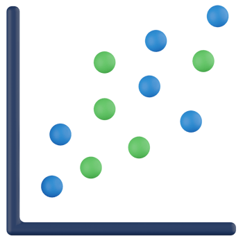 Scatter Graph 3D Render Icon png