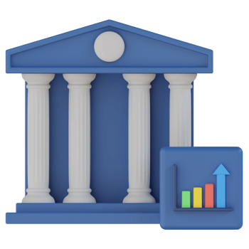 Bank Rate 3D Render Icon png