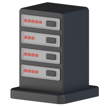 Data Center 3D Render Icon png