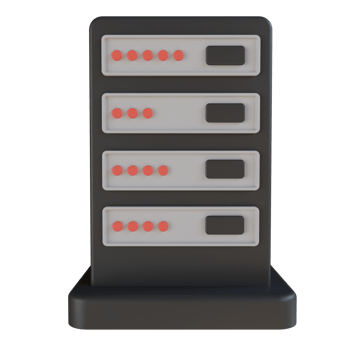 Data Center 3D Render Icon png