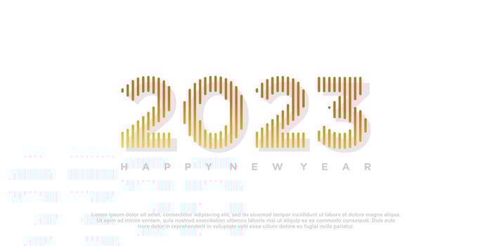 2023 logo design for new year with creative concept vector