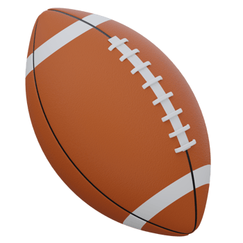 American Football 3D Render Icon png