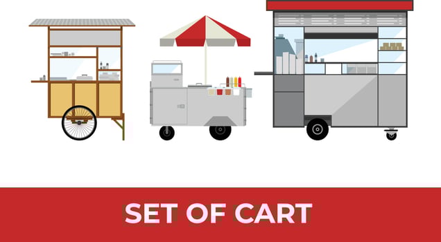 Set of Cart. Vector EPS 10