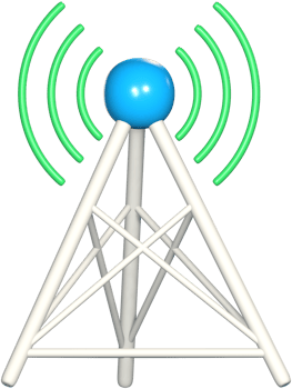 Signal tower 3D icon. png