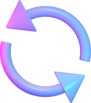 Arrow circle 3D icon. png
