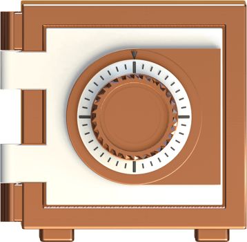 Safe box 3D icon. png