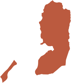 doodle freehand drawing of palestine map. png