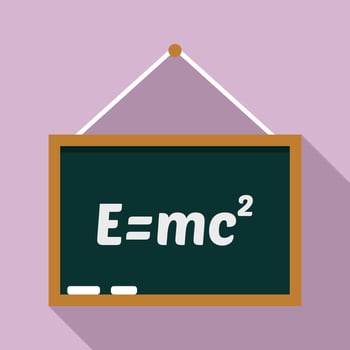 School lesson board icon, flat style vector