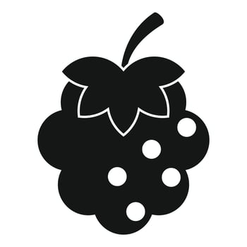 Blackberry icon, simple style vector