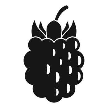 Garden blackberry icon, simple style vector