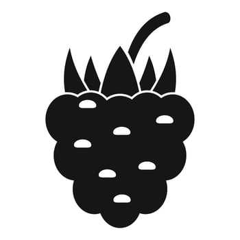 Diet blackberry icon, simple style vector