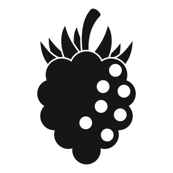 Sweet blackberry icon, simple style vector