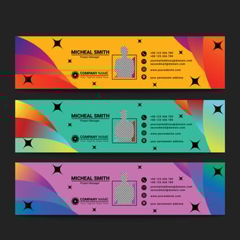 social media banner template design vector