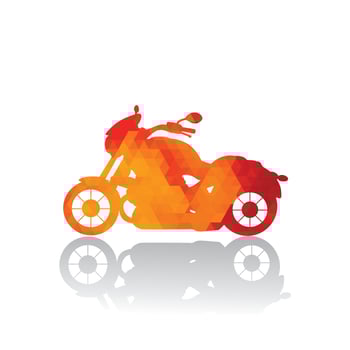 Motor bike icon logo design vector template